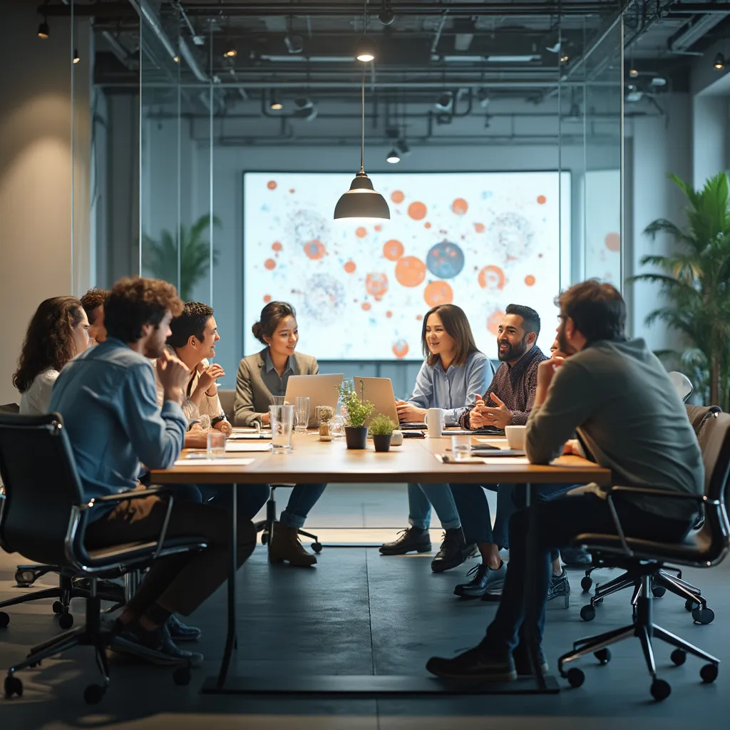 Equipe FinanIA em reunião estratégica